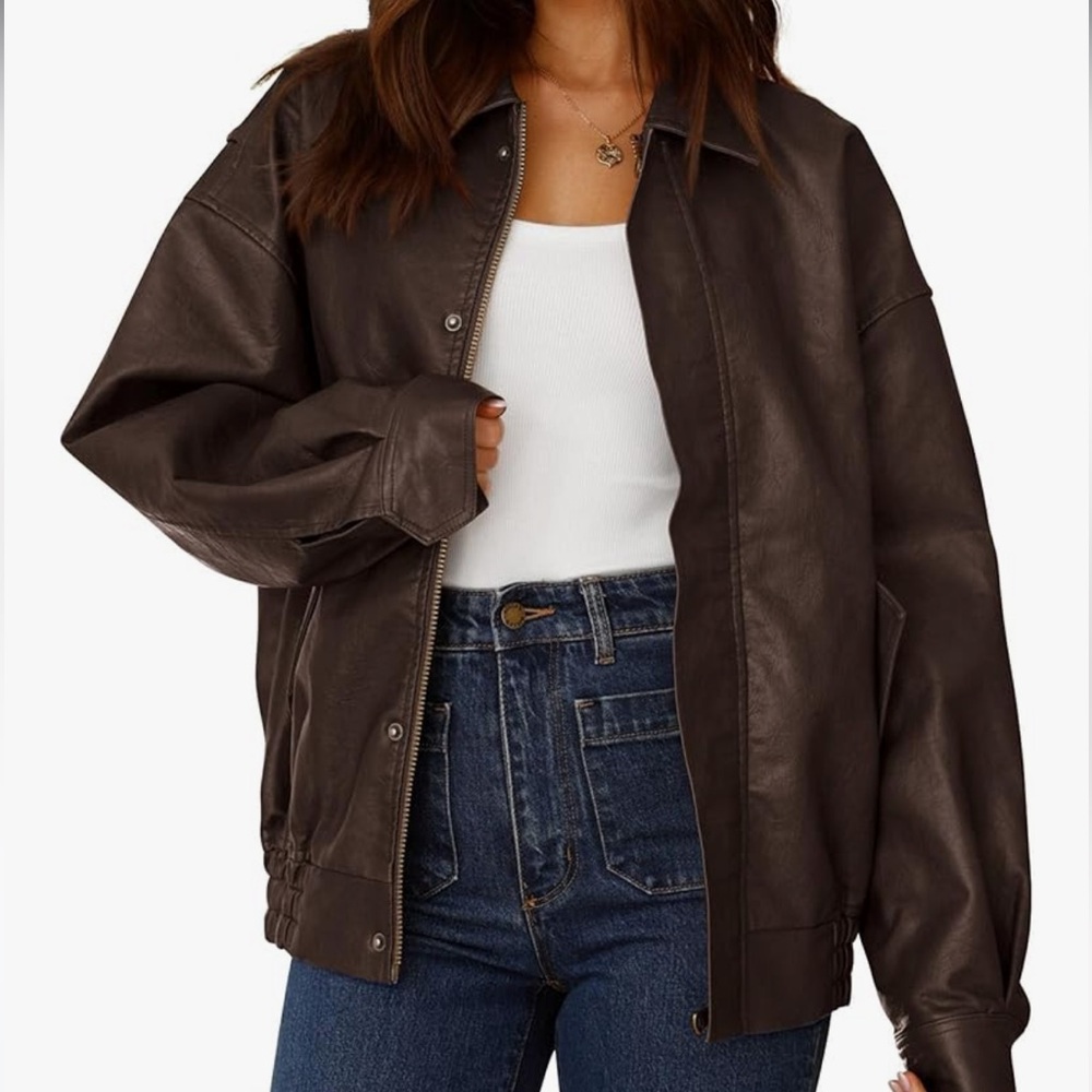 Brown bomber Motorcycle Jacket